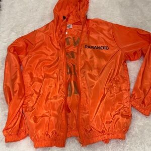 Anti Social Social Club Paranoid Orange Raincoat